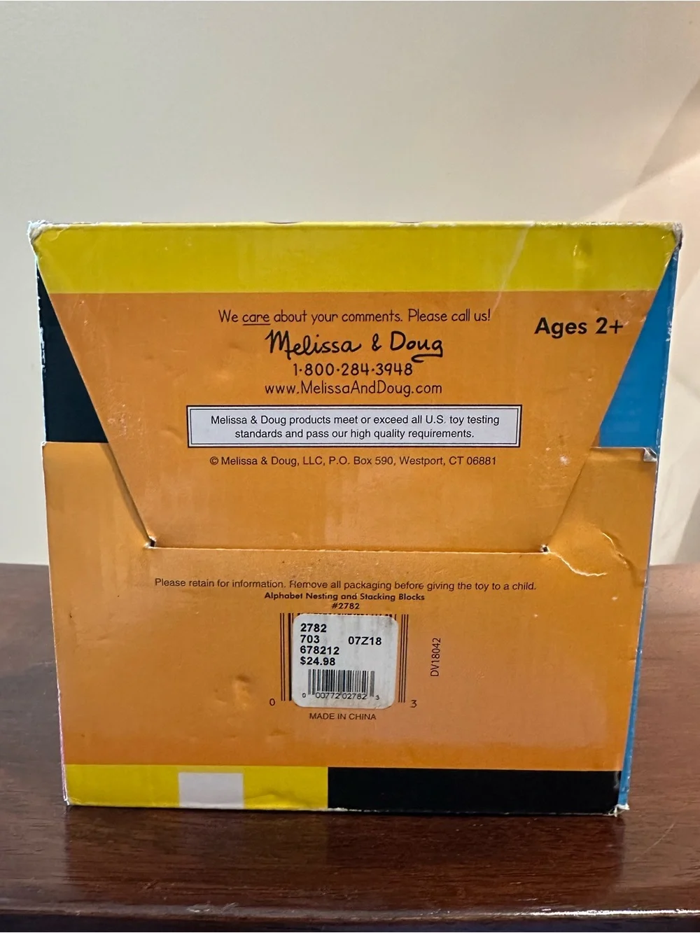 Melissa & Doug • heavyweight board stacking and nesting blocks • 3 feet tall